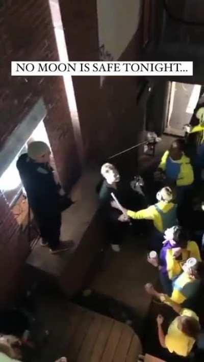 Yo y los cabros en halloween: