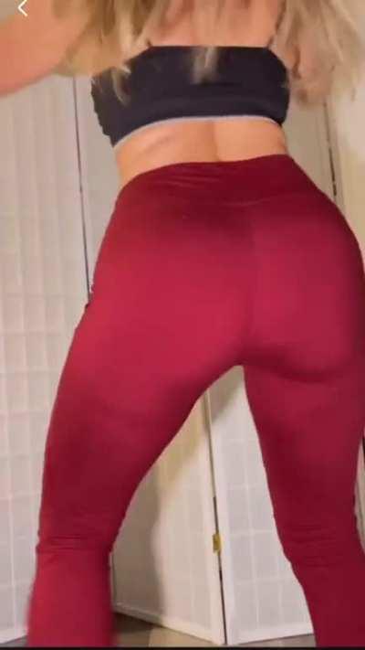How does my ass look in these red ones? Be honest please.