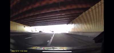 [OC] Someone backing down the ramp on a blind curve. I don't understand why people do this. Fort Washington, Pennsylvania