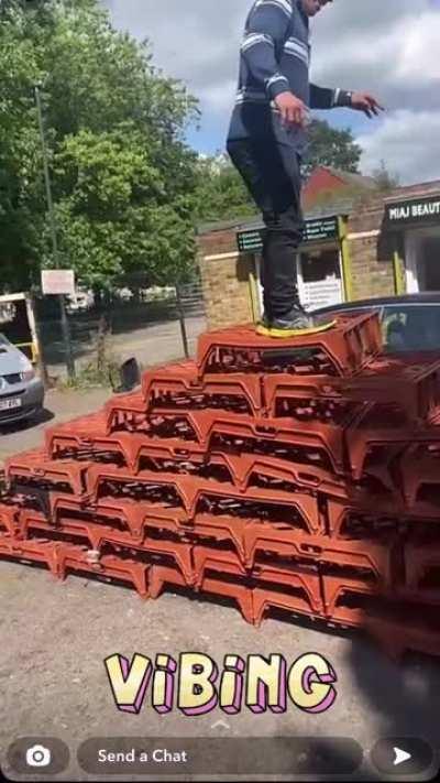 Church road gms got bisheads doing the crate challenge 😂😂