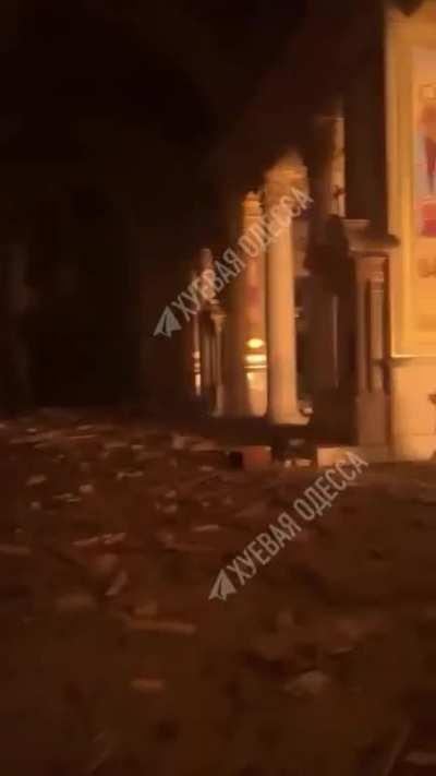 Odesa tonight, results of a russian attack. 