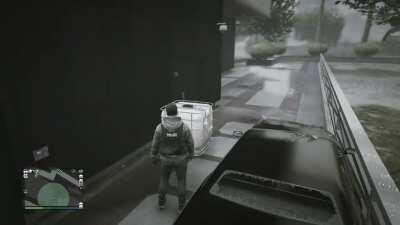 He thought he was in prop hunt I guess