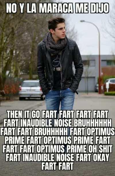 No y la maraca me dijo