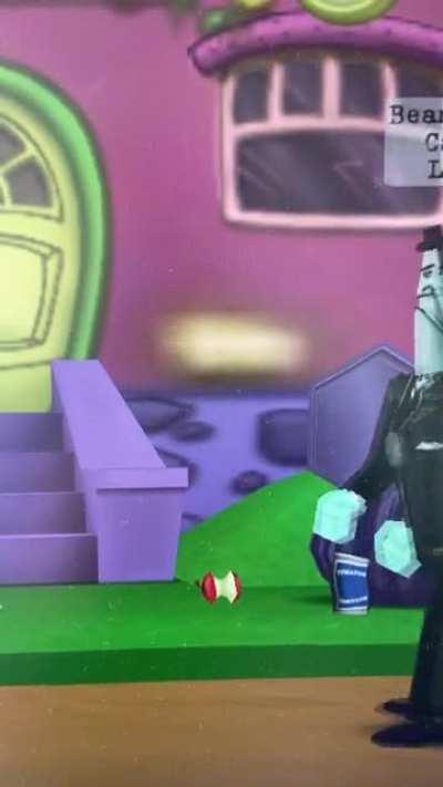 My three little cousins approaching my gaming room during the family gathering: