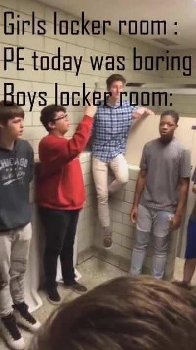 When you've got men's choir but you've gotta pee