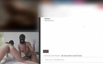 Spreading and spanking my best friends pussy for a stranger on Dirty Roulette 👀