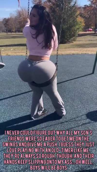 Who says dads can't have fun at the park?