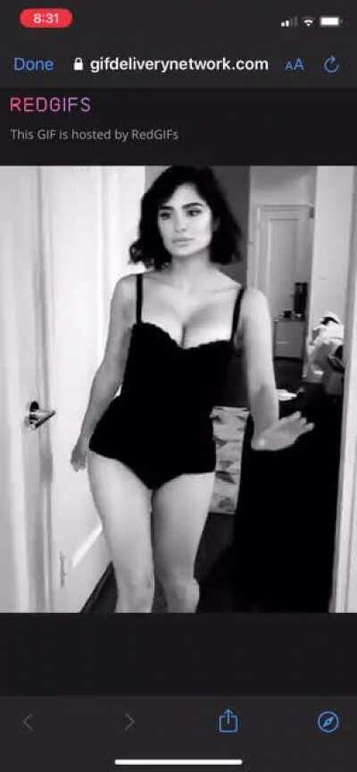 Strutting her stuff...