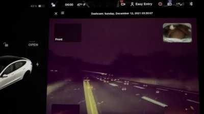 Beta AP over here driftin’ to save our lives, Thanks Tesla!