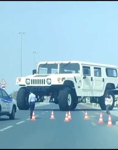 Biggest Hummer car in Dubai.
