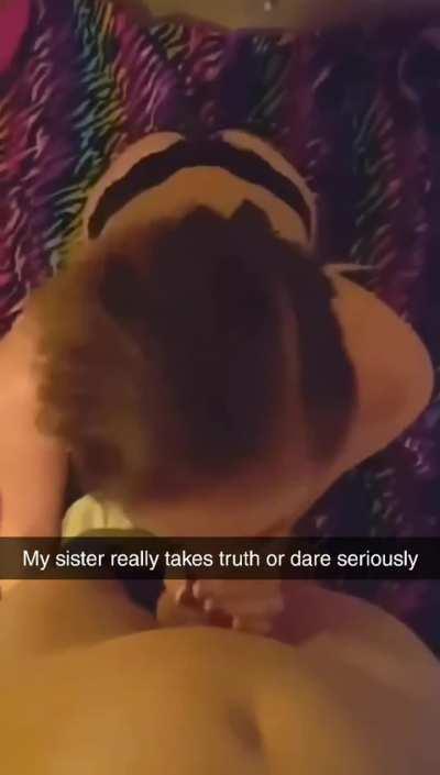 Sister takes dare even further