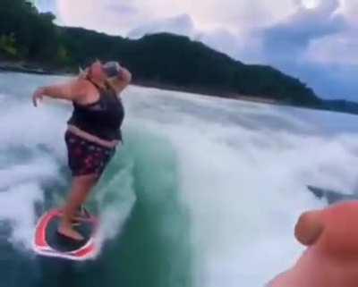 She has awesome gravitational control