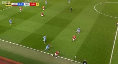 Greenwood skill vs West Ham 45+2