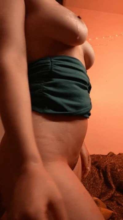 Just be honest with me, are you more likely to add another load to my titties or clean them up? 