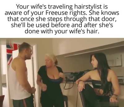 Traveling to a man's home in The Freeuse World means you're going to get fucked.