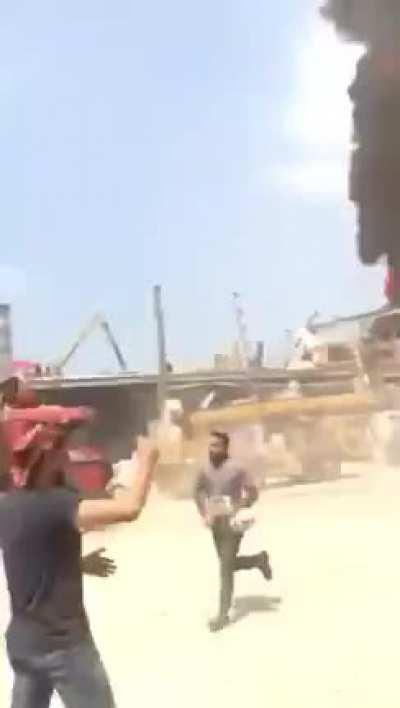 Happening Now - 2nd Beirut Port Fire one month after the explosion