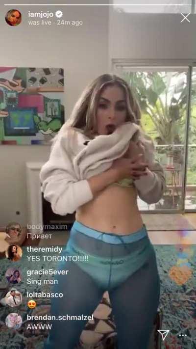 Accidental flash during live