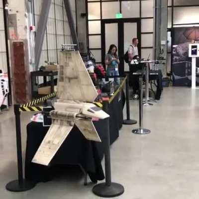 A Lambda class T4a shuttle was Darth Vader's personal transport. The Dark Lord traveled in style.