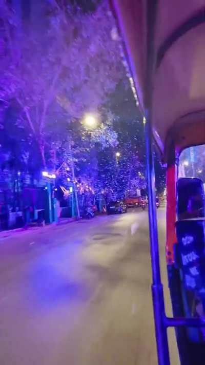 This was the most magical auto ride I had. Anyone know what was happening.