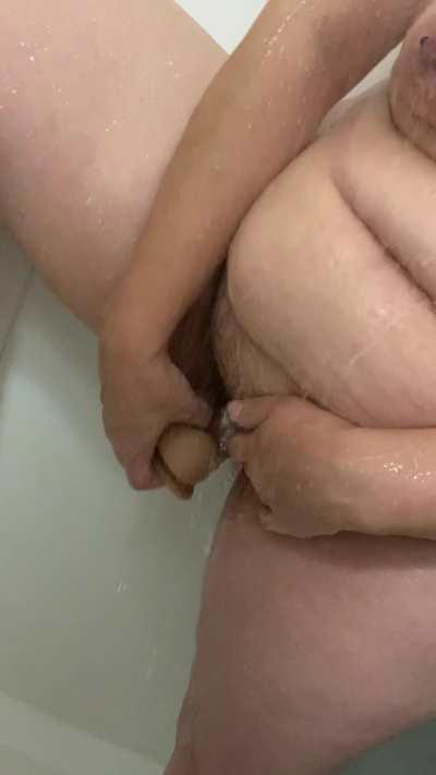Playing in the shower