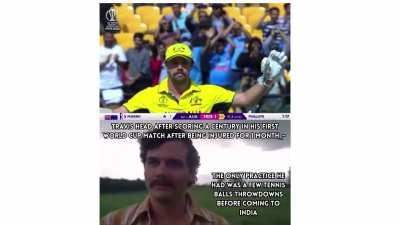 blud scored a century in his first wc match in 59 balls