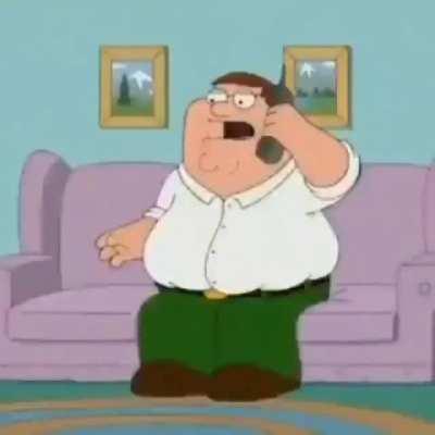 Peter gets beaten up by a refrigerator but very moldy