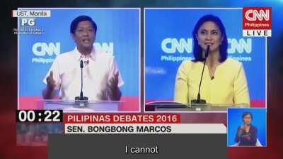 CNN PiliPinas Leni vs Sen Bongbong on Ill-Gotten Wealth