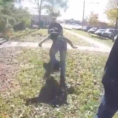 Teen defends himself from 2 bullies