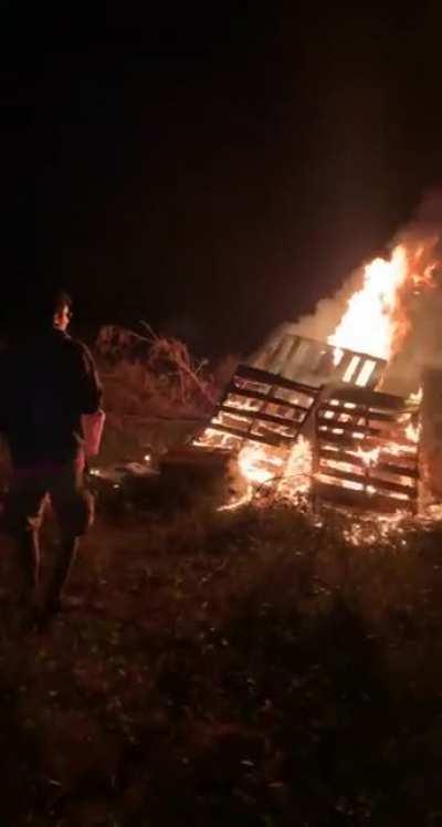 Just me convincing my friend to throw some gasoline into a bonfire.