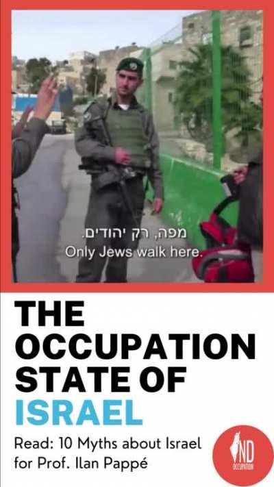 The Racist Apartheid System Of The Occupation State