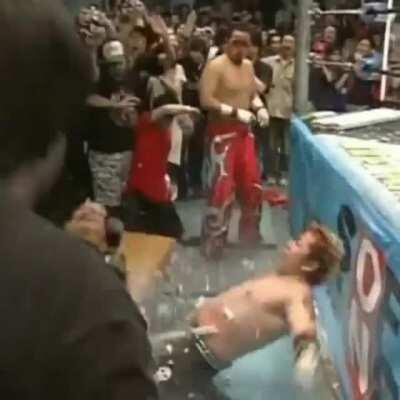 Light tubes down the pants ladder plop