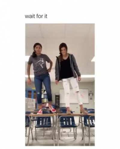Tiktokers Dance On Desks