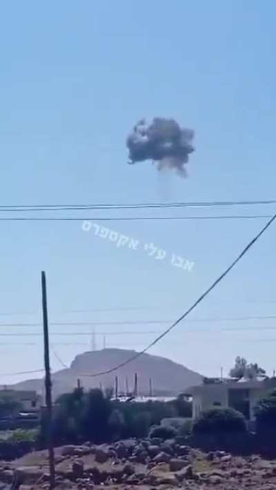 Iranian UAV intercepted over Quneitra, Syria.