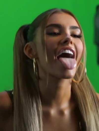 Slow and sloppy blowjob or rough face fuck for Madison Beer?