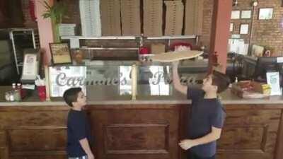 When your dad owns the pizzeria.