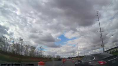 [oc] Driver forgets to engage brain before navigating construction zone. 🚧