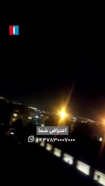 People yelling "death to Khamenei" from the apartments in Tehran