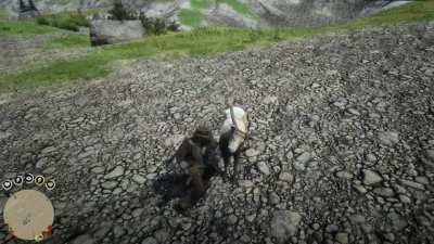 You can just beat the ever living fuck out of the elk that spawn outside the map infinitely and they wont do anything about it lmfao