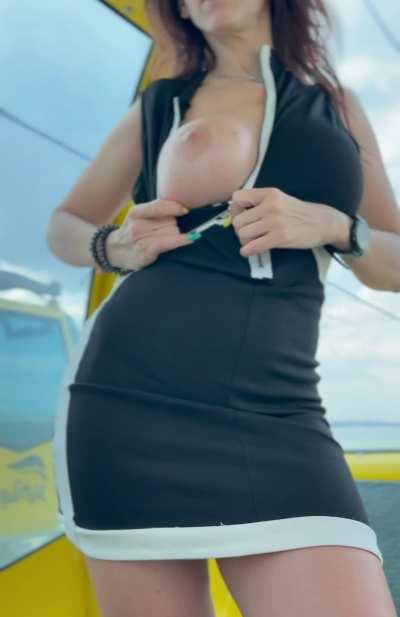 Flashing the tourists