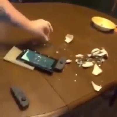 Well, he actually broke it