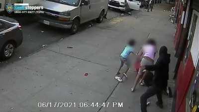 Shooting in the bronx nyc in broad day light.. victim tried to use the kids as a shield. Kids were not hurt. Victim is recovering in the hospital. Gunman is still on the loose
