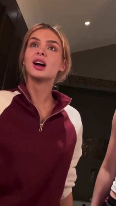 Making fun of her soup