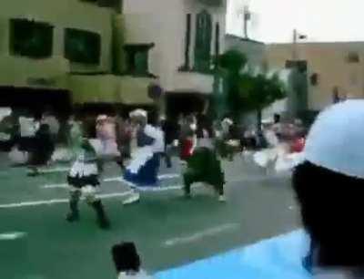 All Touhou characters when the game has ended