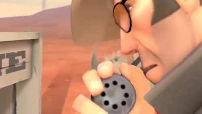 The whole Meet the Sniper video compressed to fit on discord. (made by me)