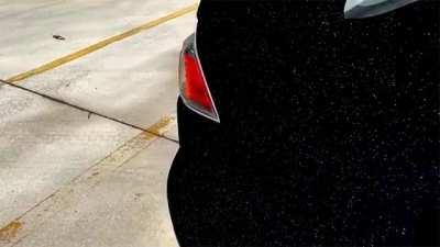 The World's Blackest Paint and Sparkles Make a Car Look Like the Night Sky