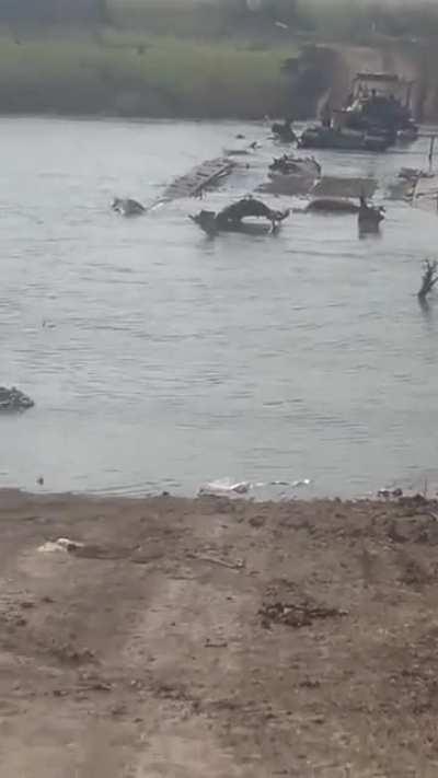 Your average Russian pontoon bridge.