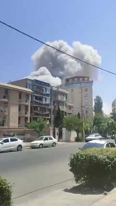 An Israeli missile strikes Tehran, terrorizing innocent civilians.