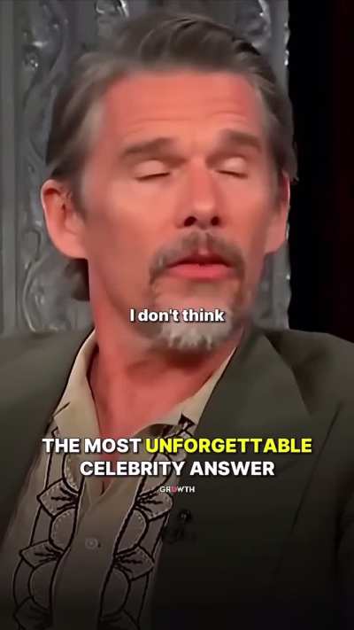 American actor Ethan Hawke is asked, “What happens when we die”