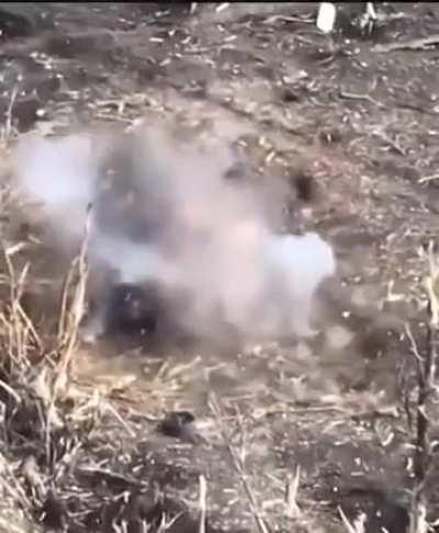 ruzzian soldier receives direct FPV headshot after attempting to shoot it down