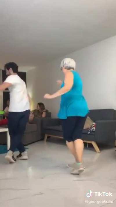 Dancing to the 21st of September with mom